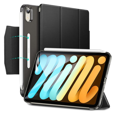 ESR Trifold Stand Smart Case for iPad mini (2024) / mini (2021), PU Leather+Hard PC Back Cover with Pen Holder