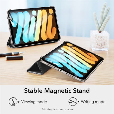 ESR Trifold Stand Smart Case for iPad mini (2024) / mini (2021), PU Leather+Hard PC Back Cover with Pen Holder