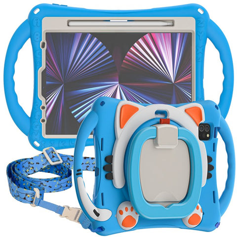 For iPad Air 11 (2025) / (2024) / Air (2022) / (2020) / Pro 11 (2021) / (2020) / (2018) / (2022) Case Kickstand with Shoulder Strap