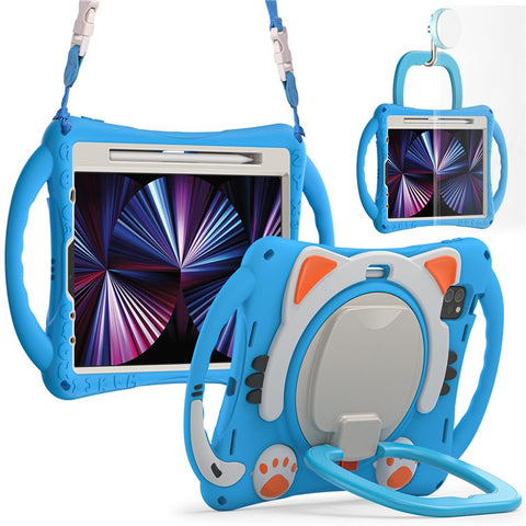 For iPad Air 11 (2025) / (2024) / Air (2022) / (2020) / Pro 11 (2021) / (2020) / (2018) / (2022) Case Kickstand with Shoulder Strap