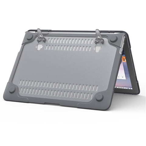 For Macbook Air 13.3 Inch See-through Full Protection PC TPU Case with Kickstand A1369/A1466