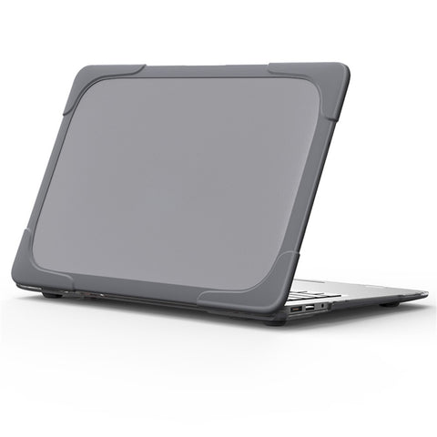 For Macbook Air 13.3 Inch See-through Full Protection PC TPU Case with Kickstand A1369/A1466