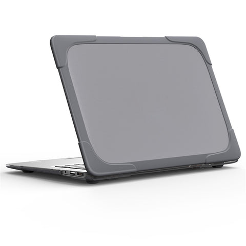For Macbook Air 13.3 Inch See-through Full Protection PC TPU Case with Kickstand A1369/A1466