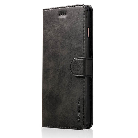 LC.IMEEKE Textured PU Leather Wallet Phone Casing for iPhone 6s / 6 with Adjustable Foldable Stand