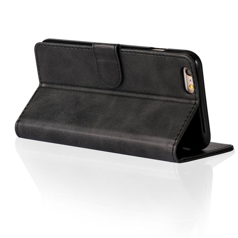 LC.IMEEKE Textured PU Leather Wallet Phone Casing for iPhone 6s / 6 with Adjustable Foldable Stand