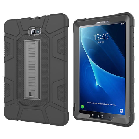 Shock Proof Anti-dust Hybrid TPU + PC Protective Case with Kickstand for Samsung Galaxy Tab A 10.1 (2016)