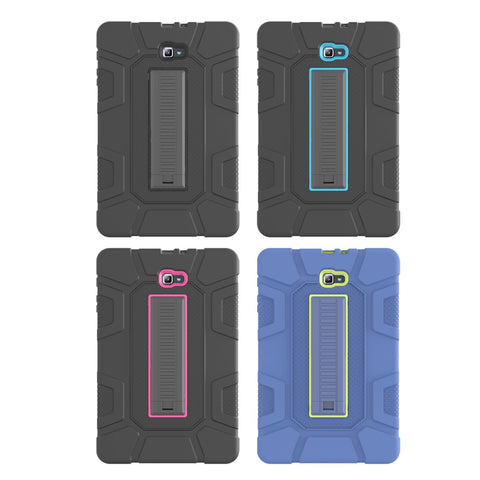 Shock Proof Anti-dust Hybrid TPU + PC Protective Case with Kickstand for Samsung Galaxy Tab A 10.1 (2016)