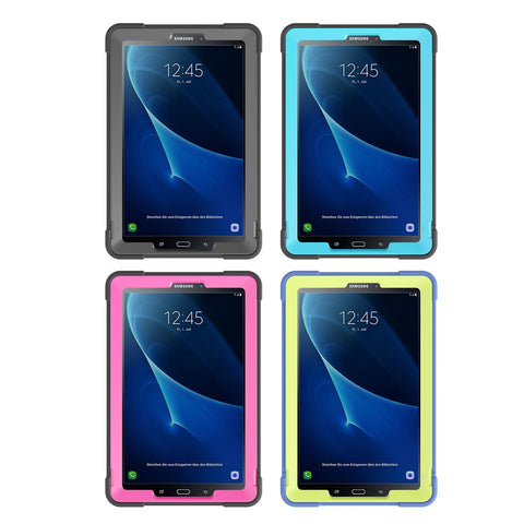 Shock Proof Anti-dust Hybrid TPU + PC Protective Case with Kickstand for Samsung Galaxy Tab A 10.1 (2016)