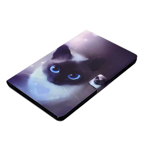 Patterned Card Holder Leather Case Cover for Samsung Galaxy Tab A 10.5 (2018) T590 T595