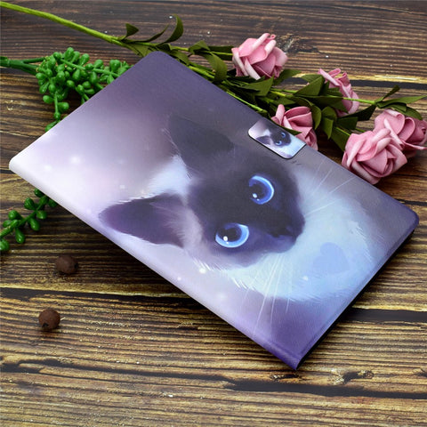 Patterned Card Holder Leather Case Cover for Samsung Galaxy Tab A 10.5 (2018) T590 T595