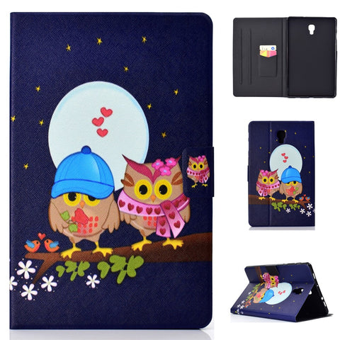 Patterned Card Holder Leather Case Cover for Samsung Galaxy Tab A 10.5 (2018) T590 T595