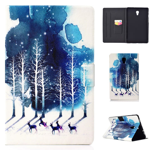 Patterned Card Holder Leather Case Cover for Samsung Galaxy Tab A 10.5 (2018) T590 T595