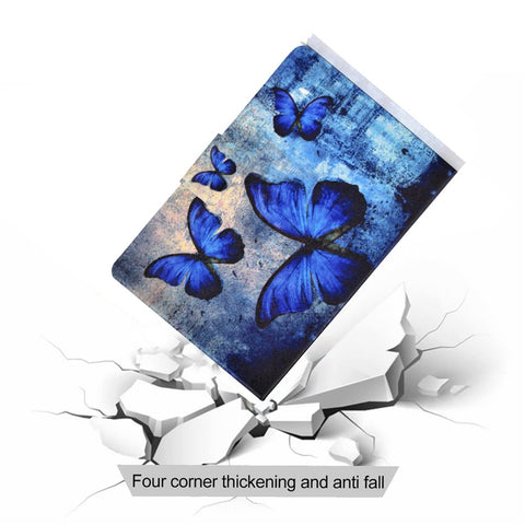 Shock-proof Pattern Printing Card Slot Stand PU Leather Tablet Cover for Samsung Galaxy Tab A 10.1 (2016) T580