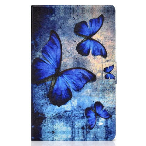 Shock-proof Pattern Printing Card Slot Stand PU Leather Tablet Cover for Samsung Galaxy Tab A 10.1 (2016) T580