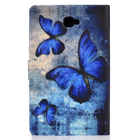 Shock-proof Pattern Printing Card Slot Stand PU Leather Tablet Cover for Samsung Galaxy Tab A 10.1 (2016) T580