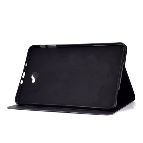 Shock-proof Pattern Printing Card Slot Stand PU Leather Tablet Cover for Samsung Galaxy Tab A 10.1 (2016) T580