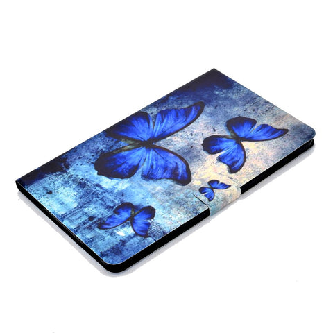 Shock-proof Pattern Printing Card Slot Stand PU Leather Tablet Cover for Samsung Galaxy Tab A 10.1 (2016) T580