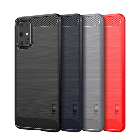 MOFI Carbon Fiber Skin Brushed TPU Casing for Samsung Galaxy S20 Plus