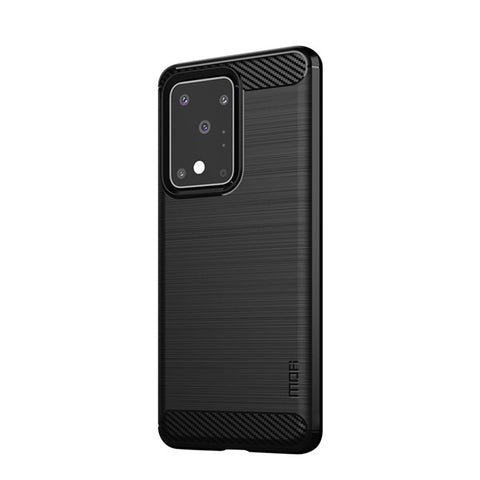MOFI Carbon Fiber Surface Brushed TPU Covering for Samsung Galaxy S20 Ultra