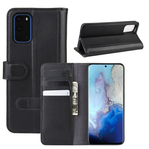 Split Leather Wallet Stand Phone Case for Samsung Galaxy S20 4G/S20 5G Cell Phone Accessory