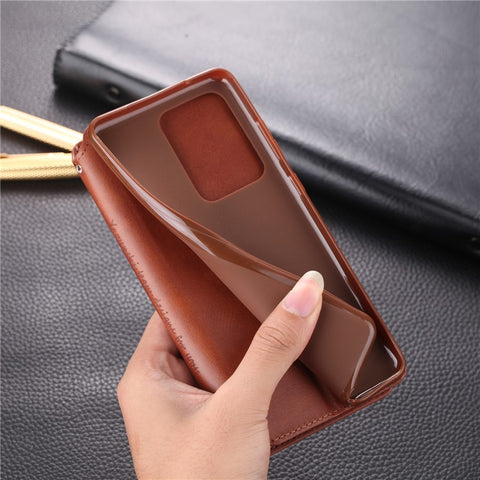 AZNS Wallet Leather Stand Case for Samsung Galaxy S20 Plus / S20 Plus 5G