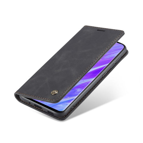 CASEME 013 Series Auto-absorbed Business Leather Wallet Stand Phone Case for Samsung Galaxy S20 Plus