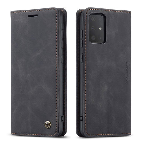 CASEME 013 Series Auto-absorbed Business Leather Wallet Stand Phone Case for Samsung Galaxy S20 Plus
