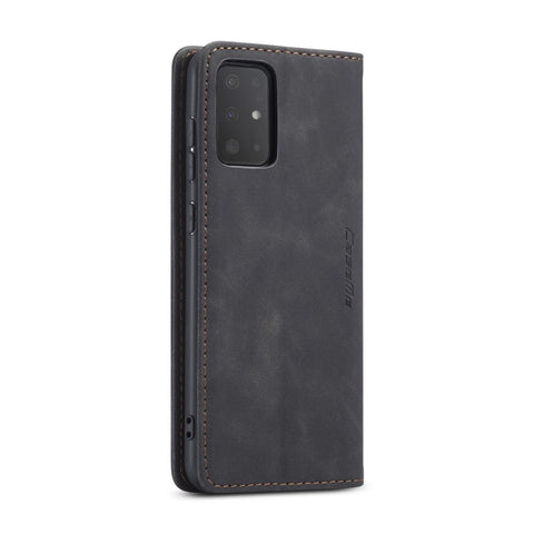 CASEME 013 Series Auto-absorbed Business Leather Wallet Stand Phone Case for Samsung Galaxy S20 Plus