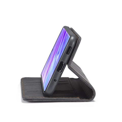 CASEME 013 Series Auto-absorbed Business Leather Wallet Stand Phone Case for Samsung Galaxy S20 Plus