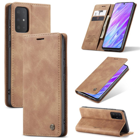CASEME 013 Series Auto-absorbed Business Leather Wallet Case for Samsung Galaxy S20 Ultra