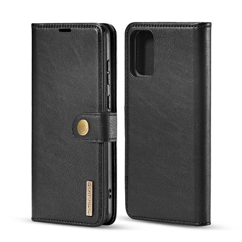 DG.MING For Samsung Galaxy S20 Plus / S20 Plus 5G Wallet Phone Case Detachable 2 in 1 Leather Shell Shockproof Flip Protective Cover