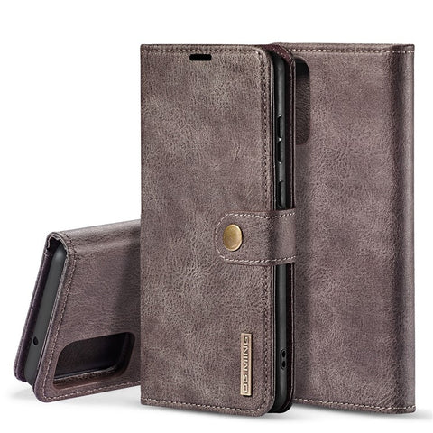 DG.MING For Samsung Galaxy S20 Plus / S20 Plus 5G Wallet Phone Case Detachable 2 in 1 Leather Shell Shockproof Flip Protective Cover