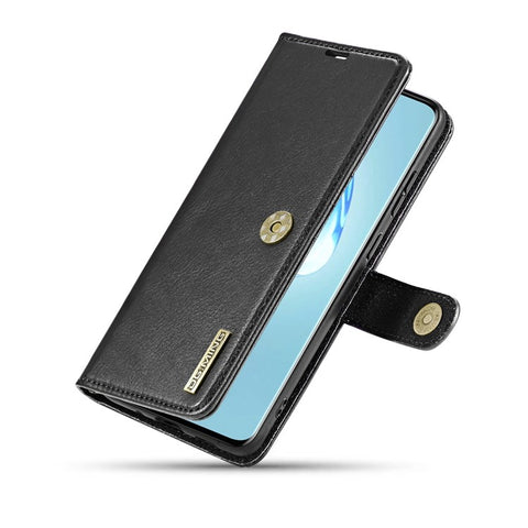 DG.MING Detachable 2-in-1 Split Leather Wallet Shell + PC Back Case for Samsung Galaxy S20 Ultra