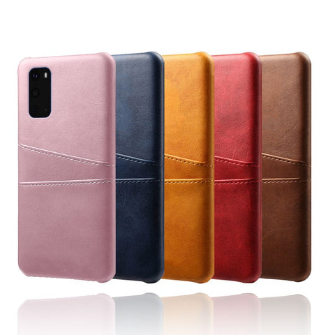 KSQ PU Leather Coated Hard PC Unique Shell for Samsung Galaxy S20 Plus