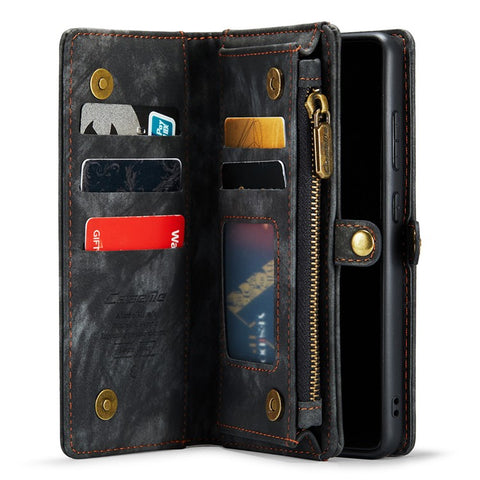 CASEME 008 Series PU Leather Cover for Samsung Galaxy S20 Ultra Wallet Phone Case Shockproof Folio Flip Cover
