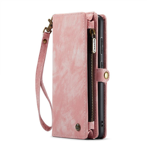CASEME 008 Series PU Leather Cover for Samsung Galaxy S20 Ultra Wallet Phone Case Shockproof Folio Flip Cover