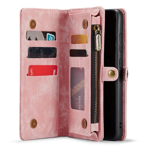 CASEME 008 Series PU Leather Cover for Samsung Galaxy S20 Ultra Wallet Phone Case Shockproof Folio Flip Cover