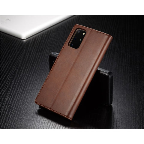 LC.IMEEKE Leather Wallet Stand Case for Samsung Galaxy S20 Plus
