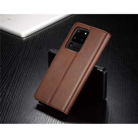 LC.IMEEKE Wallet Leather Stand Case for Samsung Galaxy S20 Ultra