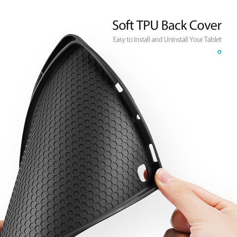 DUX DUCIS Domo Series Leather Case for Samsung Galaxy Tab S6 Lite (2024) / (2022) / (2020) P610 P615 Pen Slot Tri-Fold Stand Cover