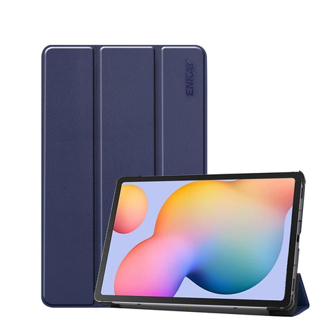 ENKAY Tri-fold Stand PU Leather Smart Tablet Case for Samsung Galaxy Tab S6 Lite (2020) P610 P615 / (2022) / (2024)