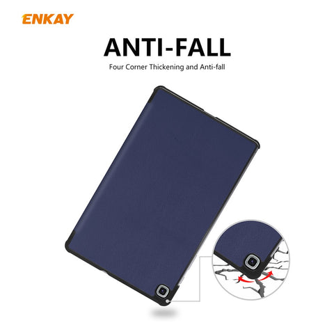 ENKAY Tri-fold Stand PU Leather Smart Tablet Case for Samsung Galaxy Tab S6 Lite (2020) P610 P615 / (2022) / (2024)