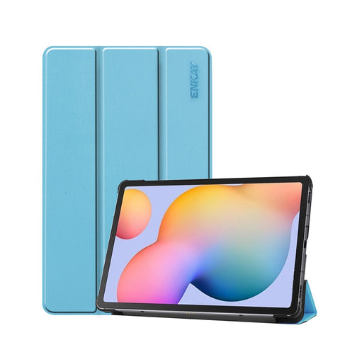 ENKAY Tri-fold Stand PU Leather Smart Tablet Case for Samsung Galaxy Tab S6 Lite (2020) P610 P615 / (2022) / (2024)