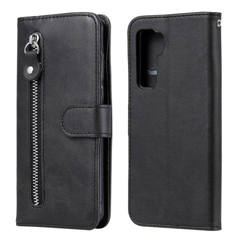 Zipper Pocket Wallet Leather Stand Case for Huawei P40 Lite 5G/nova 7 SE