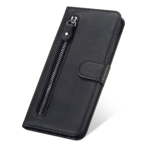 Zipper Pocket Wallet Leather Stand Case for Huawei P40 Lite 5G/nova 7 SE