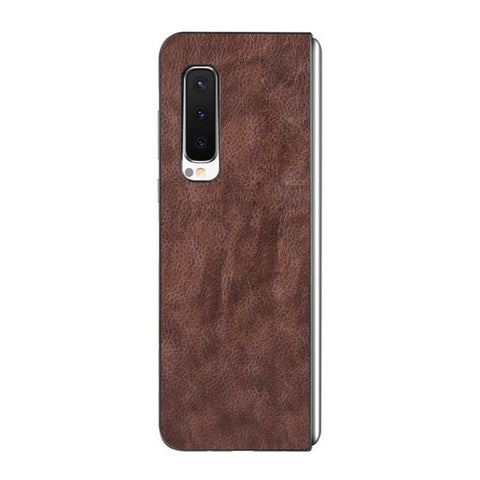 Litchi Skin Leather Coated PC Phone Back Shell for Samsung Galaxy Fold 4G / Fold 5G / W20 5G