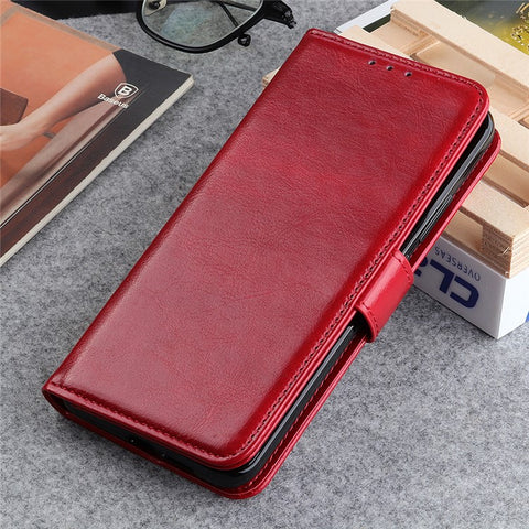 Crazy Horse Texture Leather Wallet Cell Phone Shell Smart Phone Case Bag for Samsung Galaxy S20 FE/S20 Fan Edition/S20 FE 5G/S20 Fan Edition 5G/S20 Lite/S20 Lite
