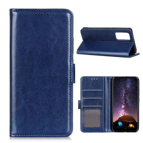 Crazy Horse Texture Leather Wallet Cell Phone Shell Smart Phone Case Bag for Samsung Galaxy S20 FE/S20 Fan Edition/S20 FE 5G/S20 Fan Edition 5G/S20 Lite/S20 Lite