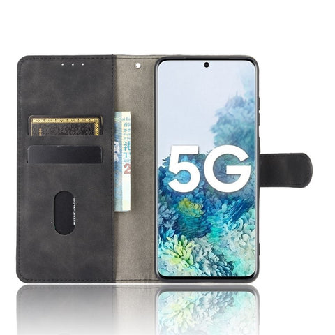 Skin-touch Leather Protector Wallet Stand Flip Case for Samsung Galaxy S20 Lite/Fan Edition/FE 5G/4G