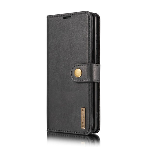 DG.MING Detachable 2-in-1 Split Leather Wallet Shell + PC Back Case for Samsung Galaxy S20 FE 4G / 5G / S20 Lite / S20 FE 2022